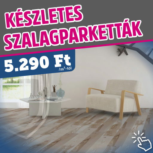 szalagparketta akció