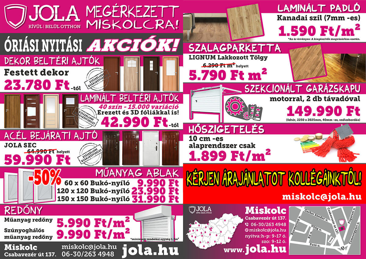 Miskolc nyitás