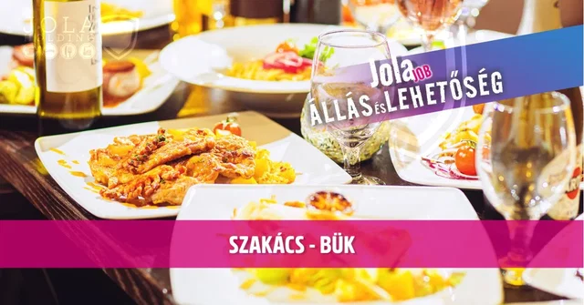 Szakács állás – Hordó Étterem – Bük, Vas megye (Pályakezdők jelentkezését is várjuk!)
