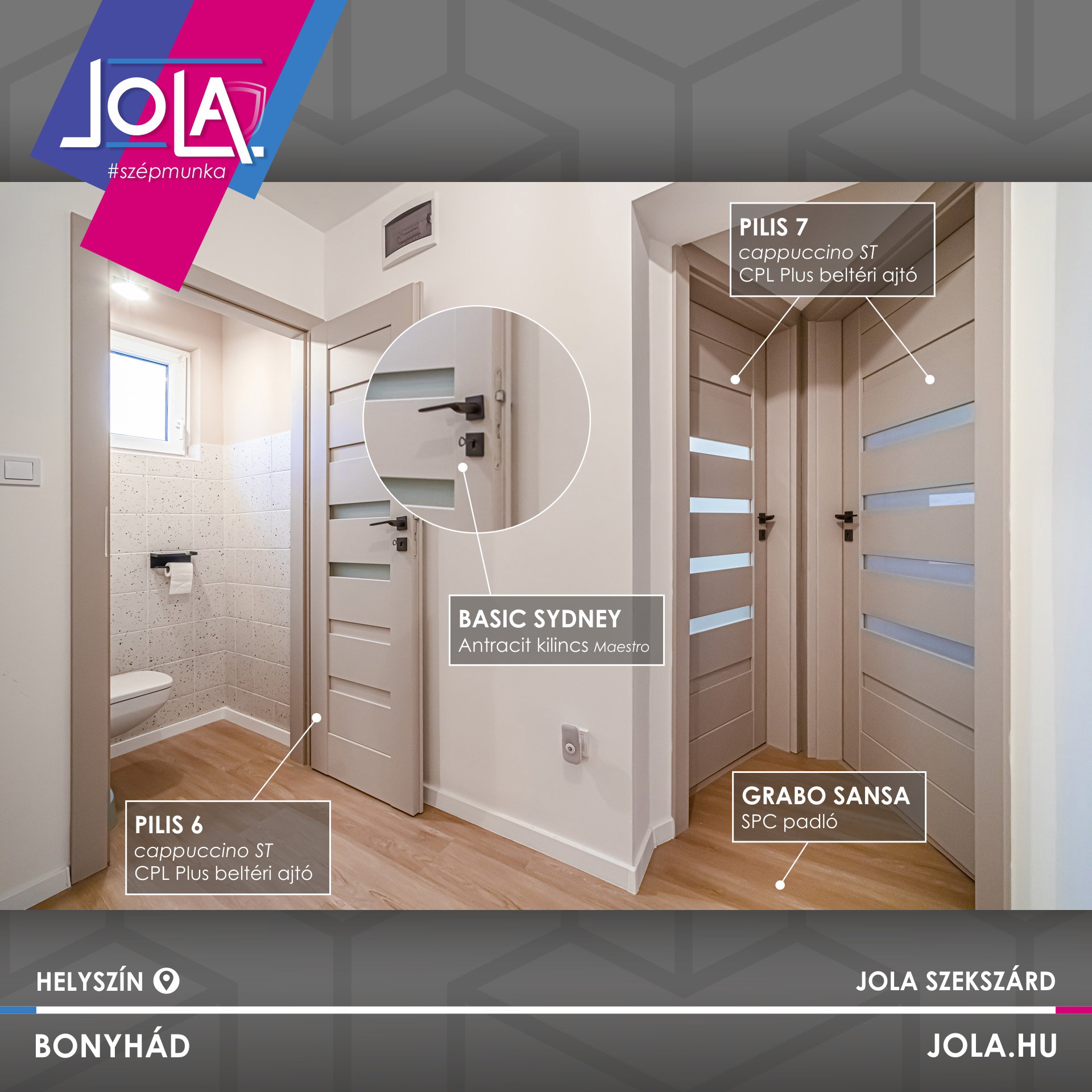 Jola beltéri ajtó | Referencia 001