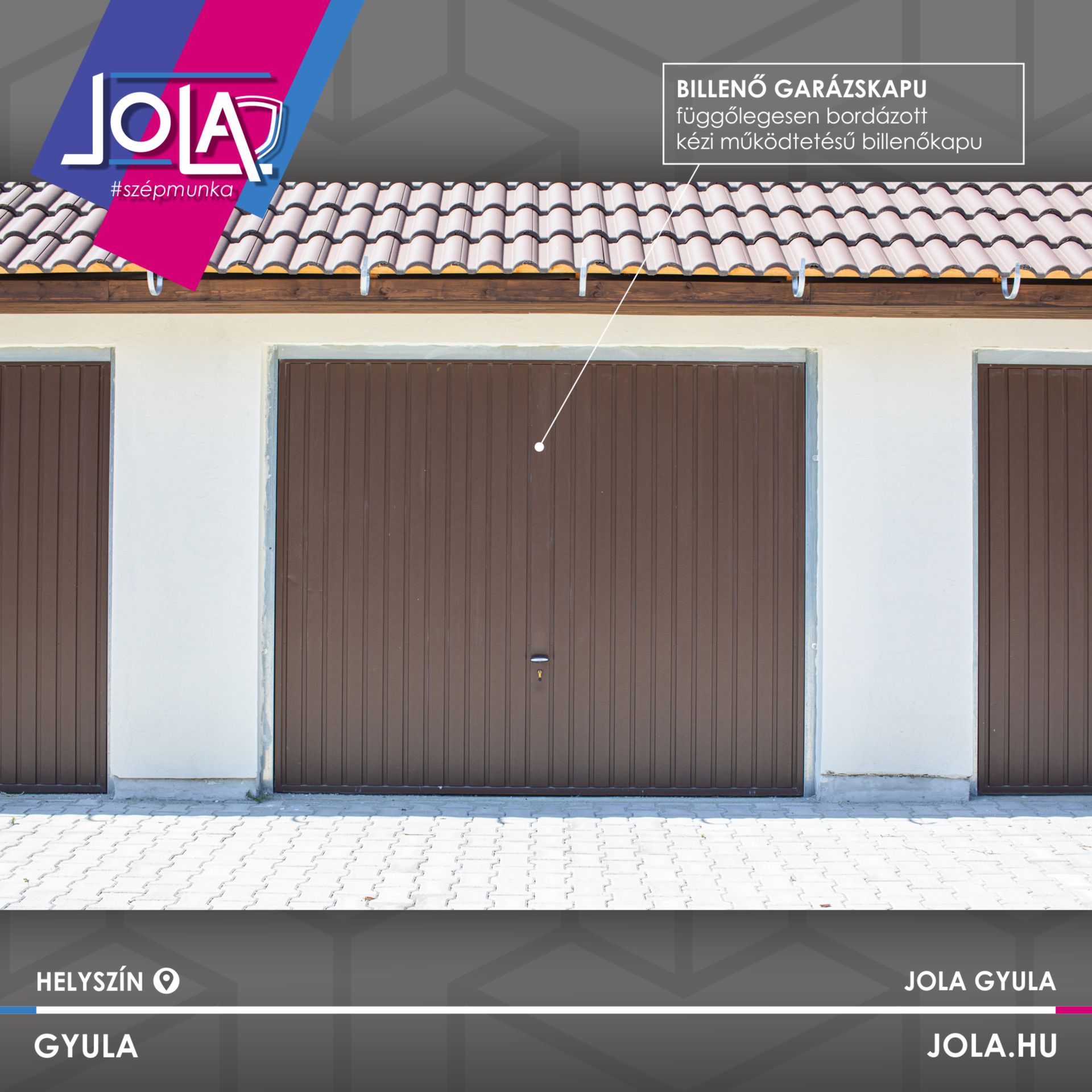 Jola garázskapu | Referencia 010
