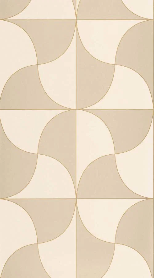 Virevolte - Beige ficelle tapéta