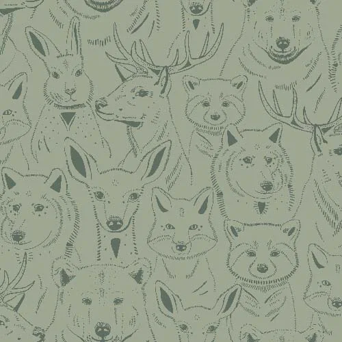 S'amuser - Vert de gris tapéta