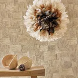 Dura - Beige raphia tapéta - 1