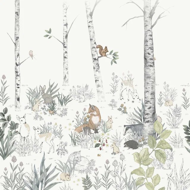Magic Forest Mural panel