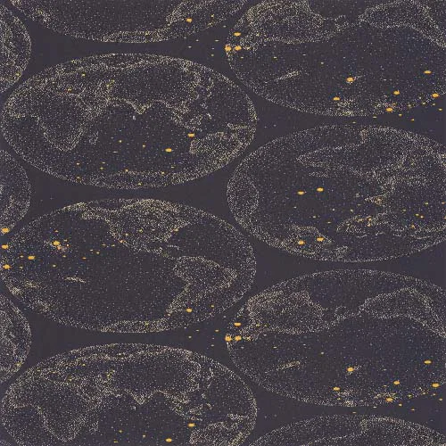 Galilée - Bleu nuit tapéta