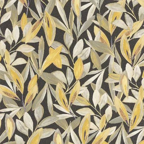 Hojas - Taupe,noir tapéta