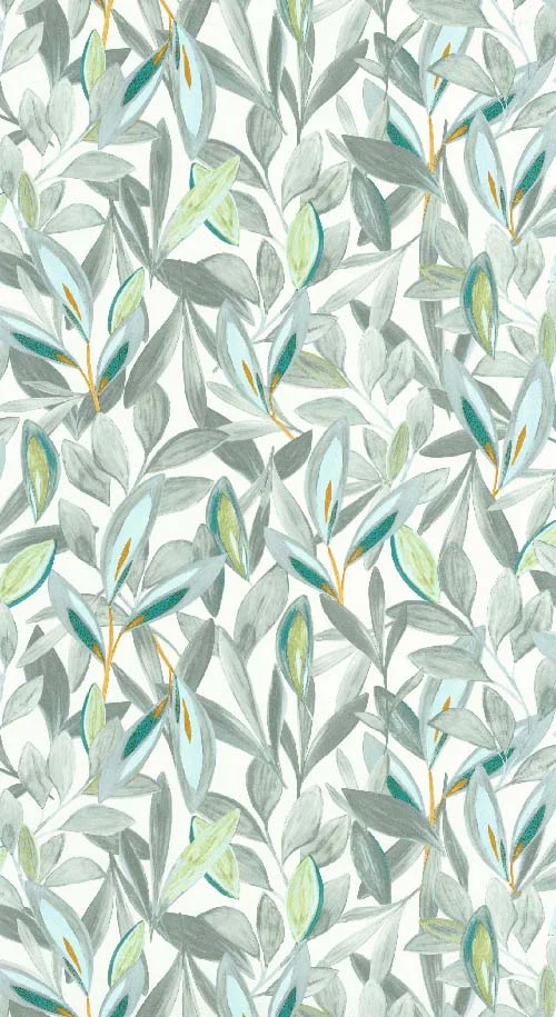 Hojas - Vert, blanc tapéta