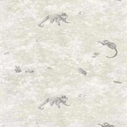 Jardin Des Merveilles - Blanc neige tapéta