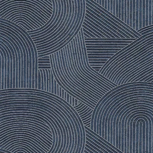 Jardin des Pierres - Bleu encre tapéta