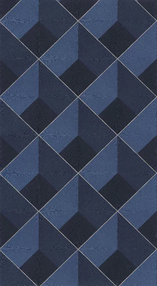 Losange - Bleu encre tapéta