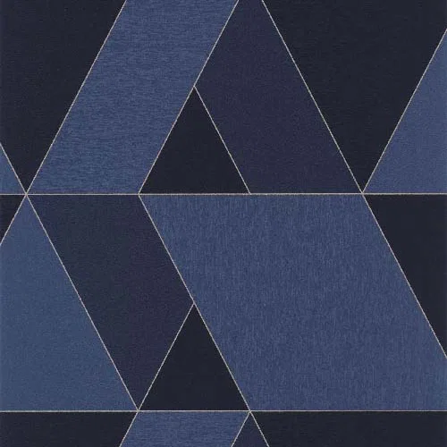 Tangram - Bleu encre tapéta