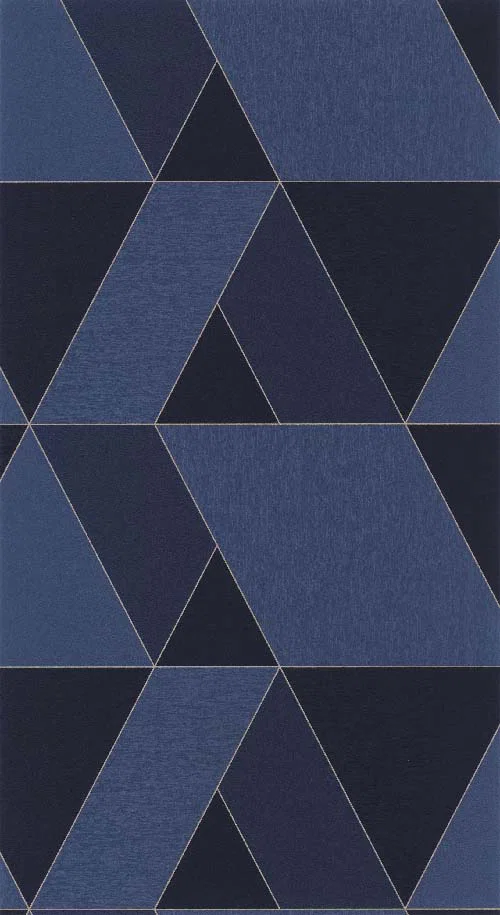 Tangram - Bleu encre tapéta
