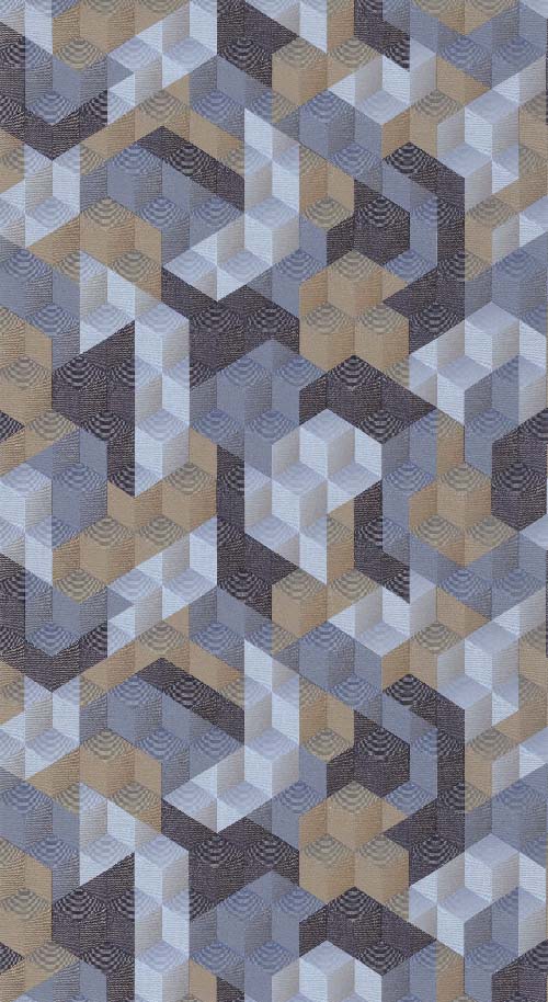 Tetrimino - Bleu encre tapéta