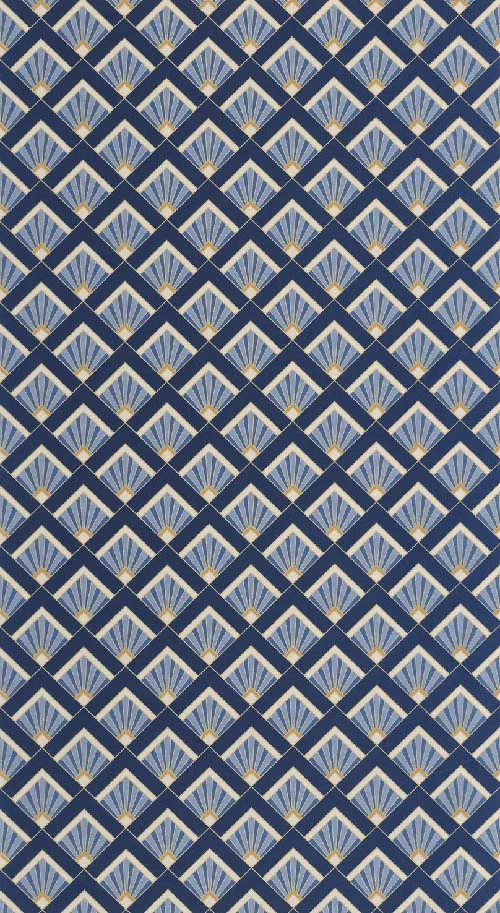 Effervescence - Bleu d outre mer dore tapéta