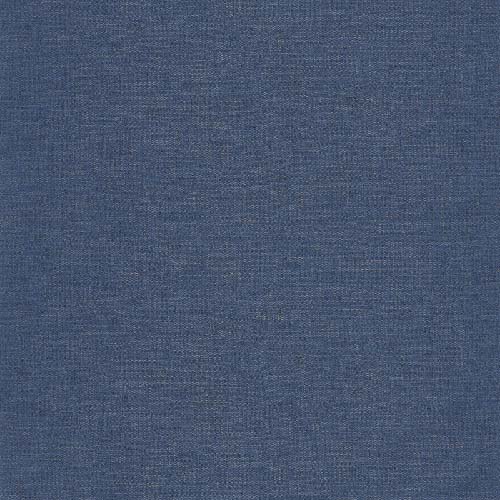 Linen Uni Métallisé - Bleu jean cuivre tapéta