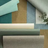 Linen Uni - Vert olive tapéta - 1