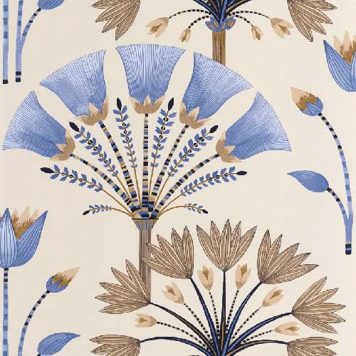 Majestic - Bleu canard dore tapéta