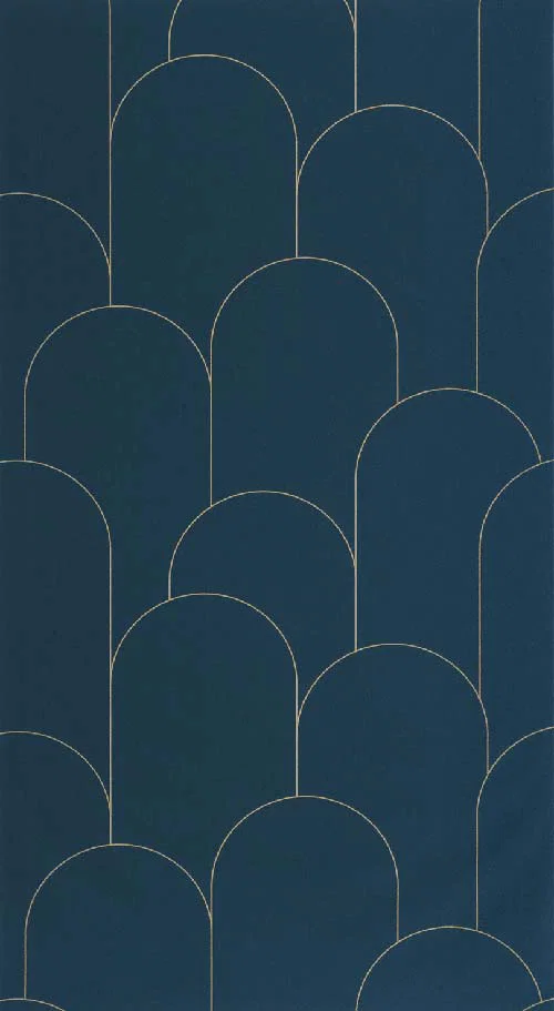 Ornament - Bleu nuit dore tapéta