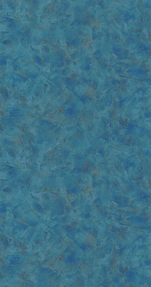 Patine Uni Métallisé - Bleu cuivre tapéta