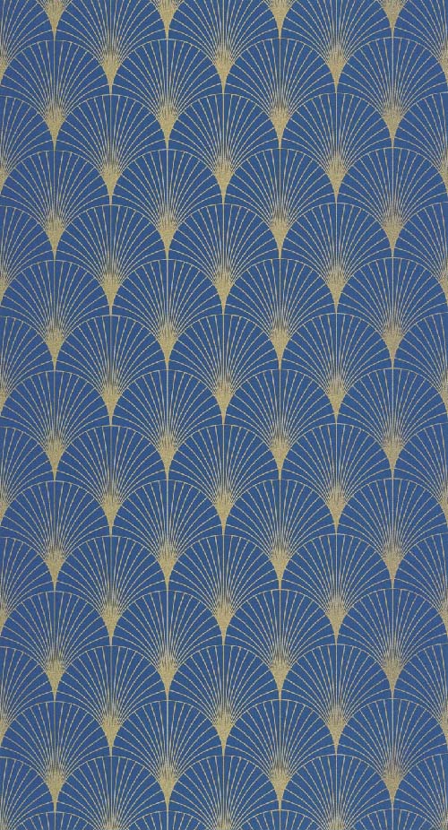 Prosperity - Bleu outre mer dore tapéta