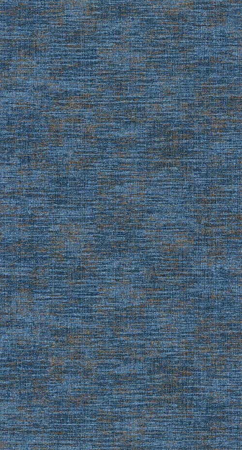 Velvet Uni Metallisé - Bleu nuit cuivre tapéta