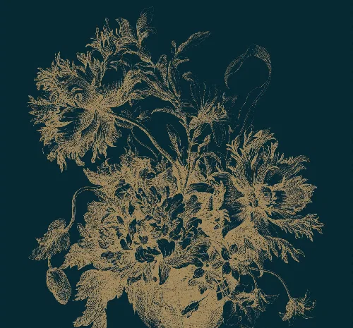 Blue flowers falpanel