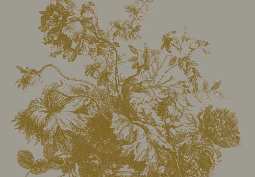 Grey flowers falpanel