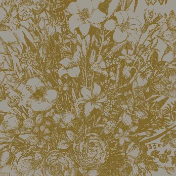 Grey flowers panel