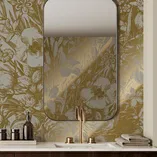 Grey flowers panel - 1