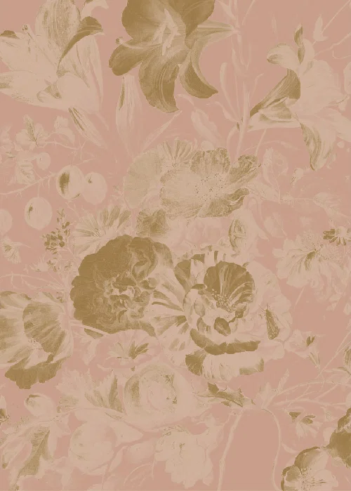 Nude golden age flowers panel