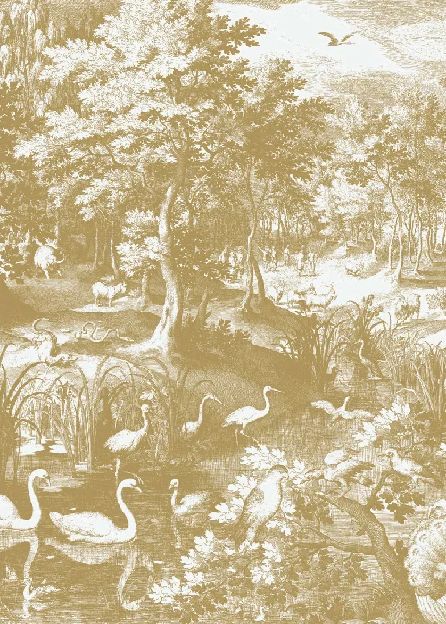 Off-white landscapes panel