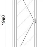 Gealan Linear stadúr panelos erkélyajtó - 1