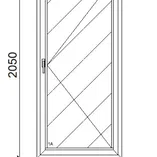 Gealan Linear stadúr panelos erkélyajtó - 1