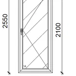 Gealan Linear stadúr panelos erkélyajtó - 1